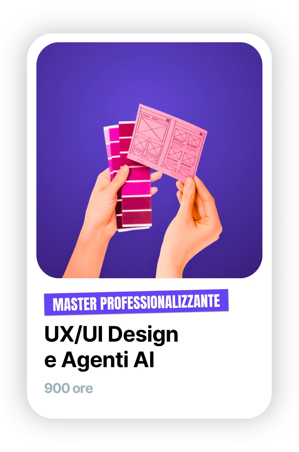 Master professionalizzante in UX/UI Design e Agenti AI, 900 ore