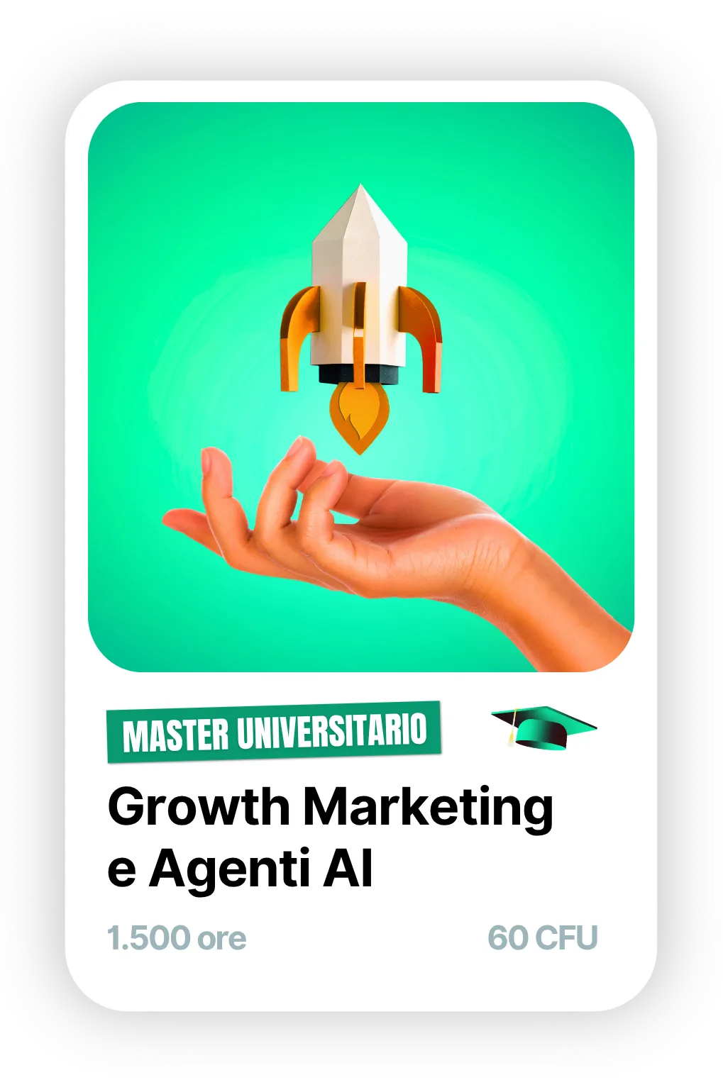 Master universitario in Growth Marketing e Agenti AI, 1.500 ore, 60 CFU